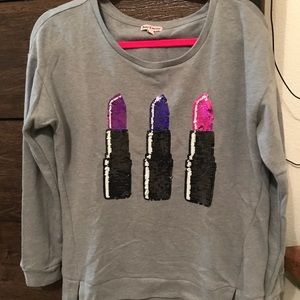 Juicy Couture lipstick sweater size large